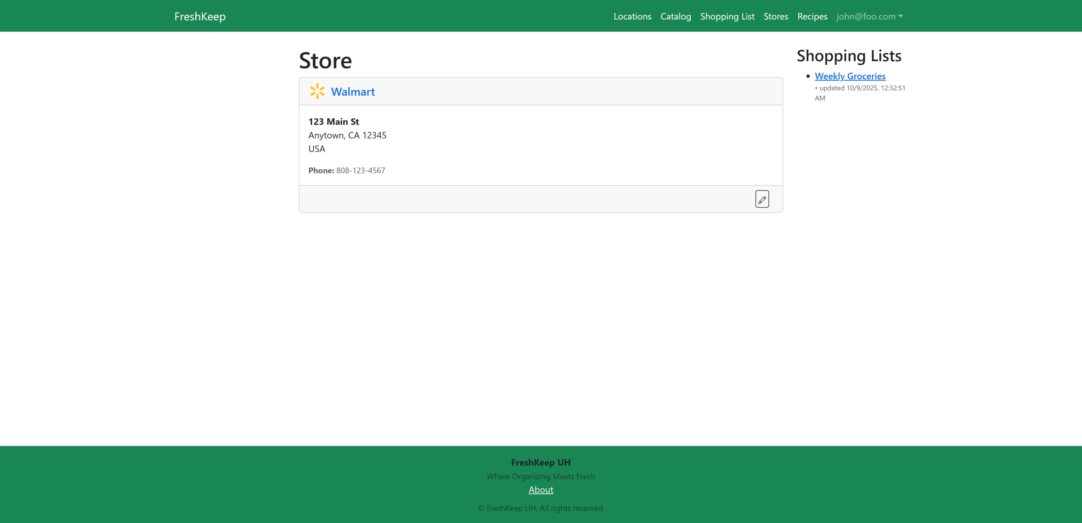 Store Page